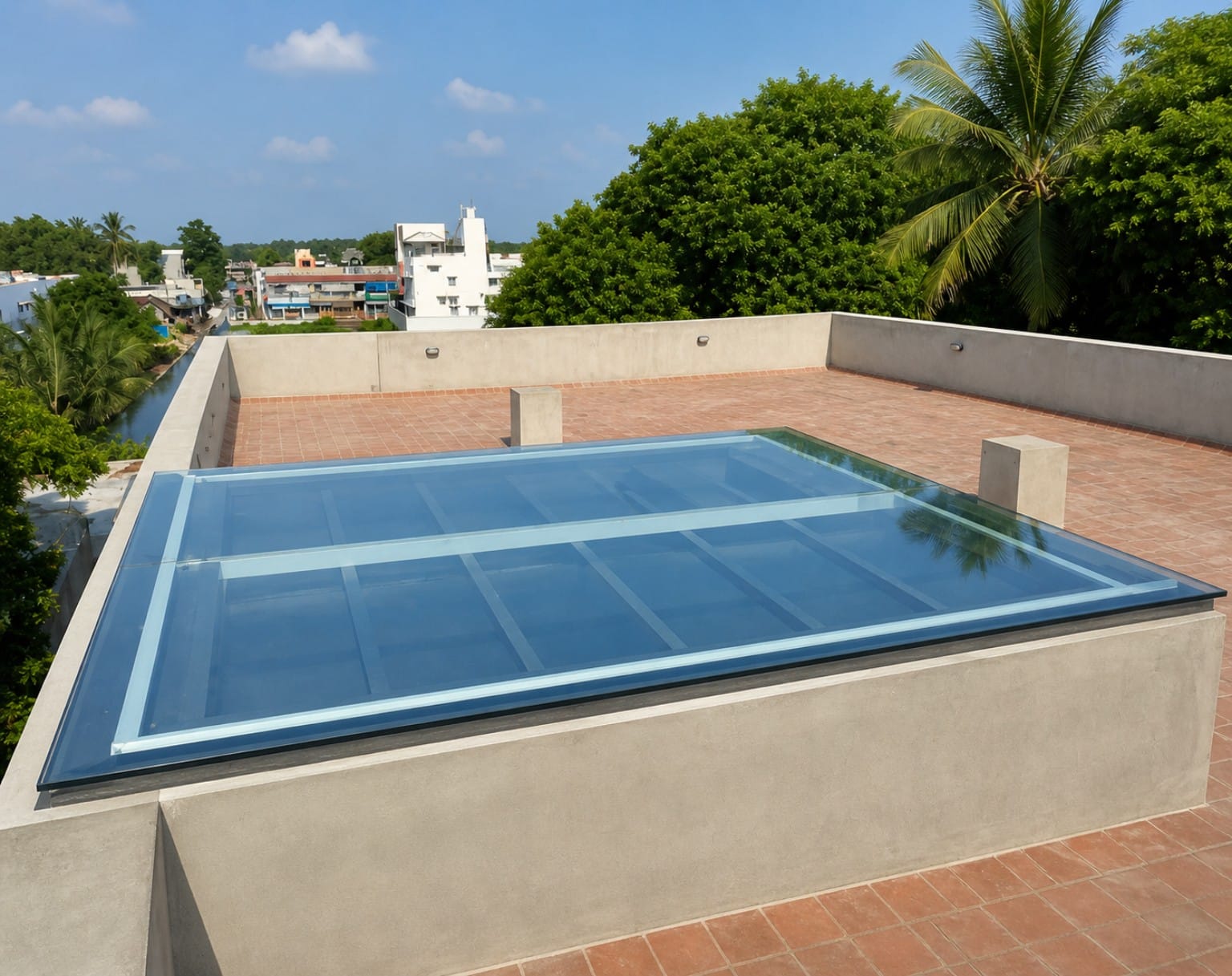 Toughened Glass Roof